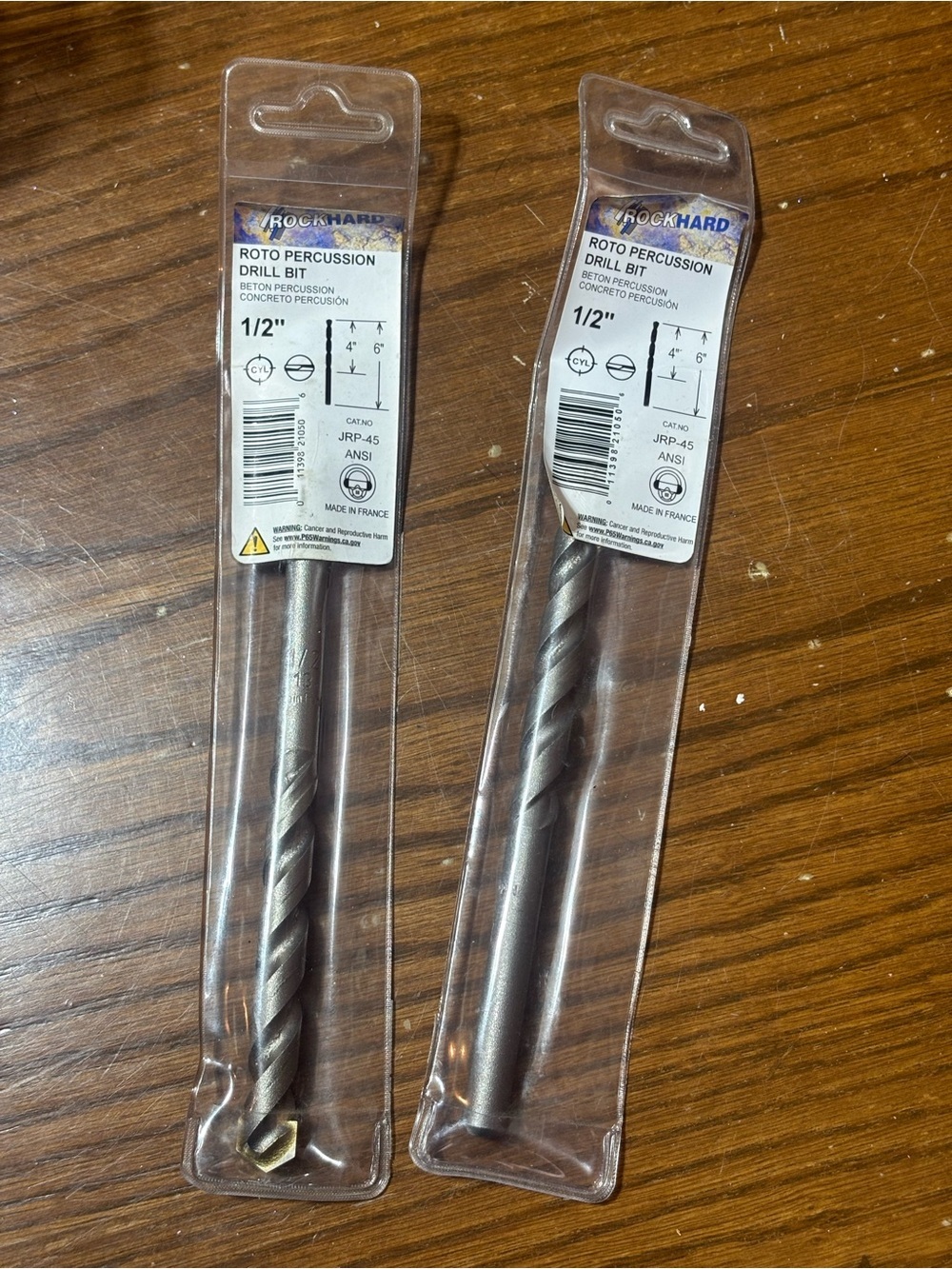Rockhard 1/2-inch roto percussion drill bit